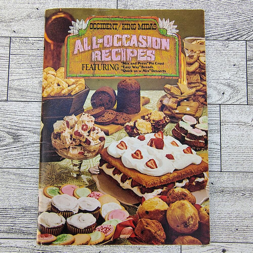 Occident King Midas All-Occasion Recipes Cookbook Booklet Peavy Flour Mill VG